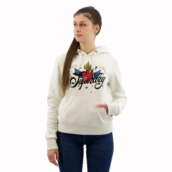 SUPERDRY Tattoo Script Graphic hoodie