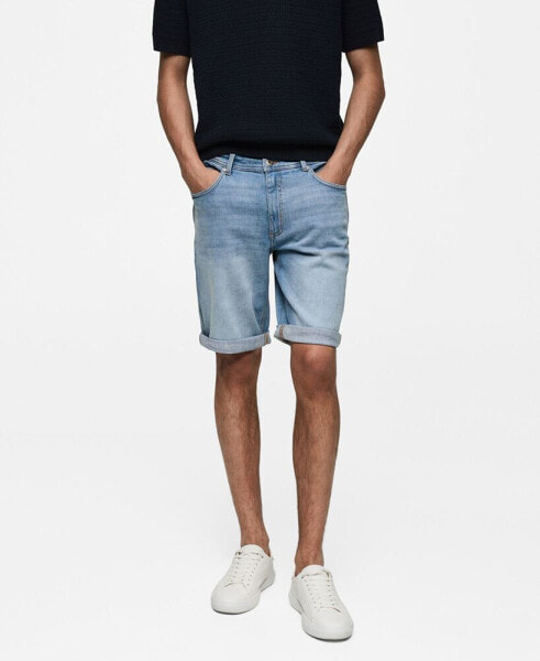 Men's Denim Bermuda Shorts