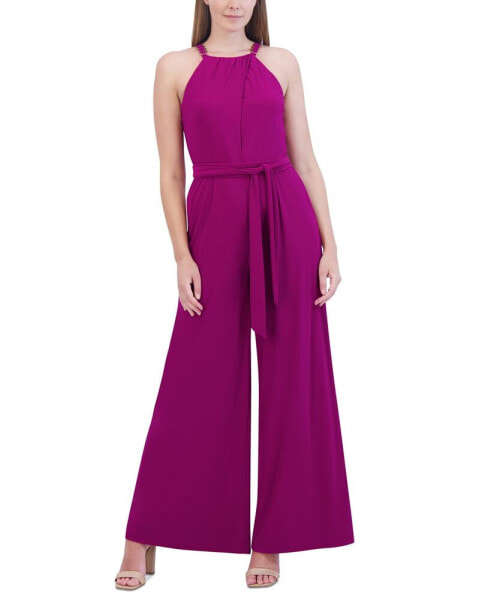 Women's Tie-Waist Wide-Leg Jumpsuit