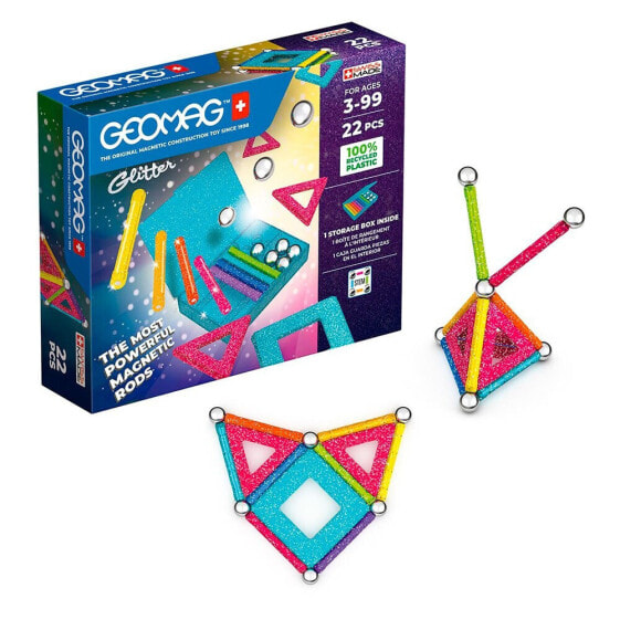 TOY PARTNER Geomag Glitter Recycled Game