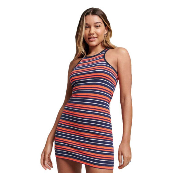 SUPERDRY Vintage Stripe Sleeveless Short Dress