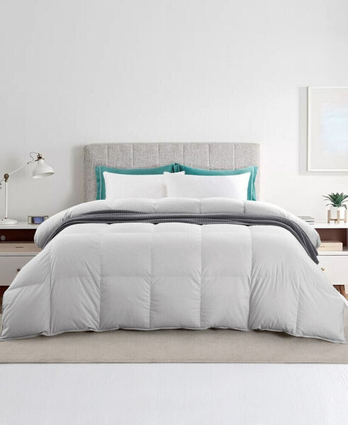 Ultra Soft Fabric Goose Feather Down Comforter, Full/Queen