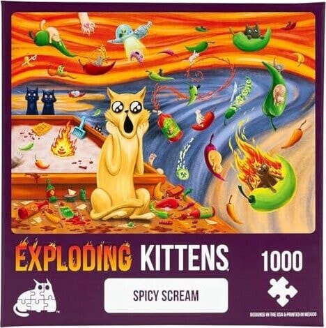 Asmodee Asmodee Puzzle Exploding Kittens - Spicy Scream (1000 pieces)