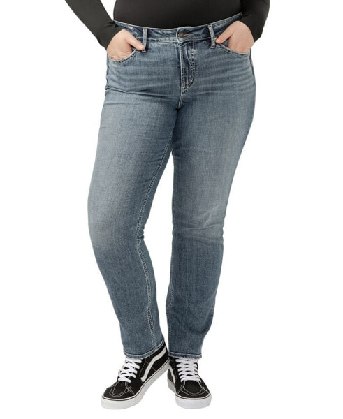 Plus Size Suki High-Rise Curvy-Fit Straight Jeans