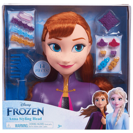 JUST PLAY Frozen Styling Head With Accessories Anna doll