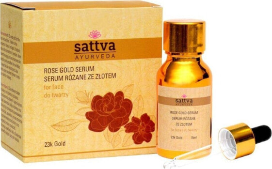 Sattva Rose Gold Serum różane serum ze złotem do twarzy 15ml