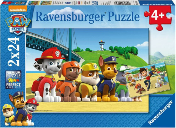 Ravensburger 2x24 Psi Patrol Bohaterskie szczeniaki - 090648