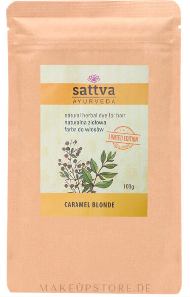 Henna-Haarfarbe Karamellblond - Sattva Ayurveda Natural Herbal Hair Dye Caramel Blonde