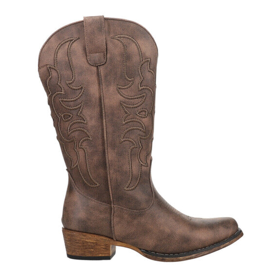 Roper Riley Cord Snip Toe Cowboy Womens Brown Casual Boots 09-021-1566-3395