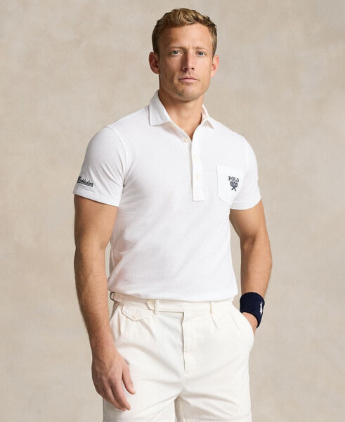 Men's Wimbledon 2024 Cotton Mesh Polo Shirt