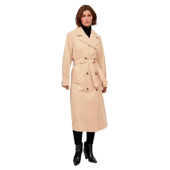 VILA Mersin Long Trench Coat