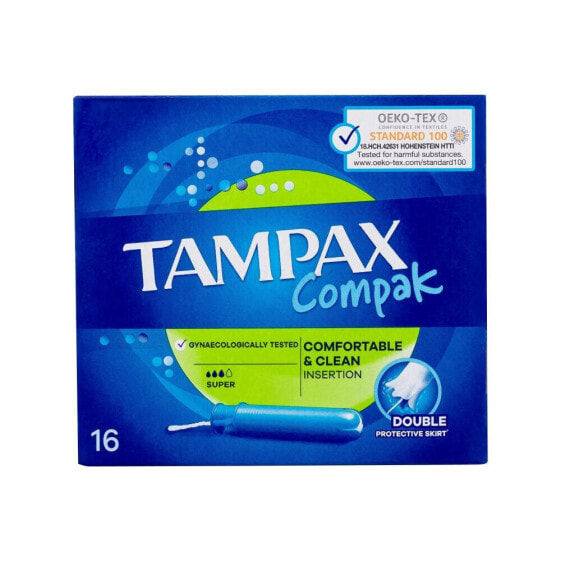 Tampax Compak Super 16 St. tampon für Frauen Tampon mit Applikator 16 St.