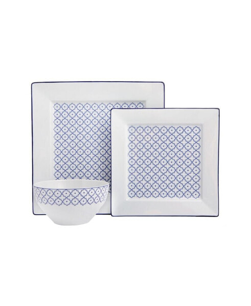 Blue Passion 3-Piece Place Setting Set