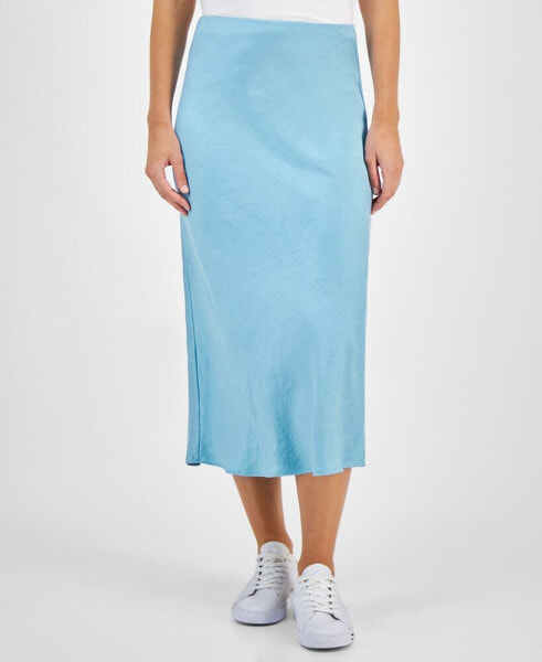 Women's Pull-On Midi Slip Skirt