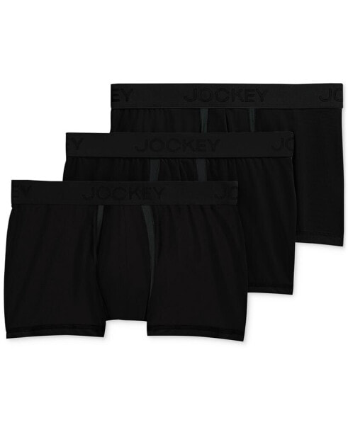 Men's Chafe Proof Pouch Cotton Stretch Trunk, Pack of 3