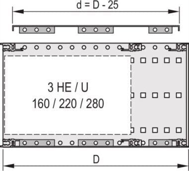 SCHROFF SCHROFF EuropacPRO pokrywa do montażu na ścianie bocznej, 84 HP, 235 mm