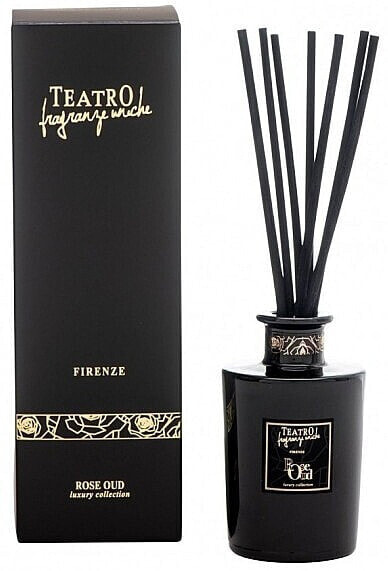 Aromadiffusor - Teatro Fragranze Uniche Luxury Collection Rose Oud Reed Diffuser 100 ml