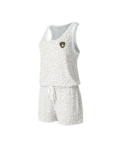 Women's Cream Milwaukee Brewers Montana Hacci Knit Romper