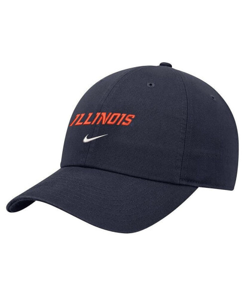 Men's Navy Illinois Fighting Illini 2024 Sideline Club Adjustable Hat