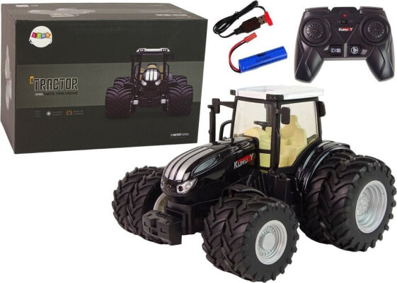 LeanToys Traktor Zdalnie Sterowany R/C Czarny 2,4G Metal