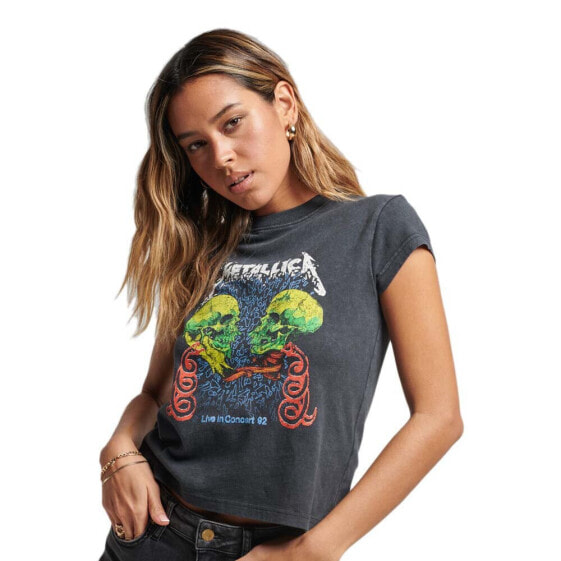 SUPERDRY Metallica Cap Band short sleeve T-shirt