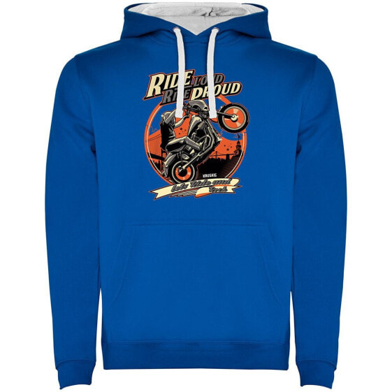 KRUSKIS Ride Loud Two Colour hoodie