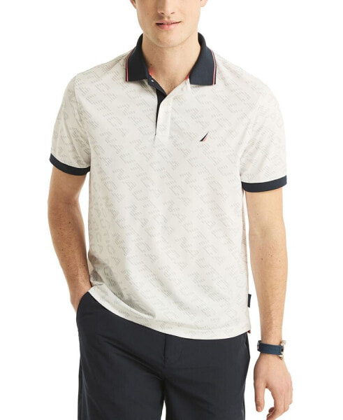 Men's Navtech Classic-Fit Logo-Print Performance Polo Shirt