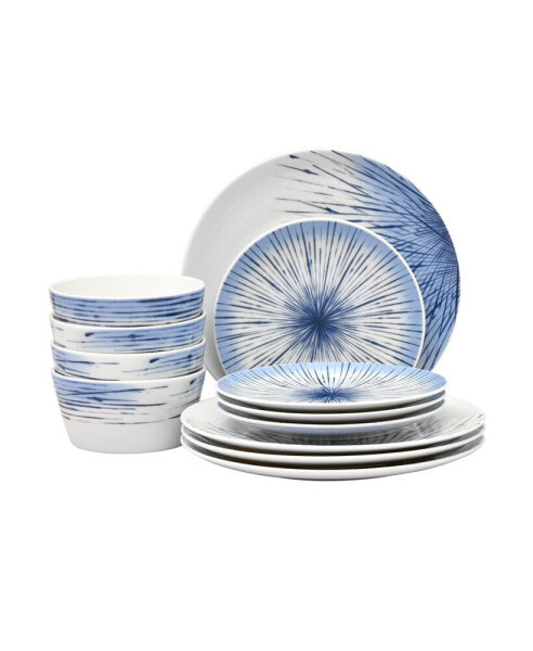 Hanabi 12-PC Dinnerware Set, Service for 4