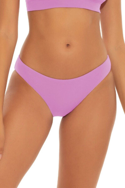 Becca by Rebecca Virtue 295703 Adela Ruched Hipster Bikini Bottom, Orchid, XS