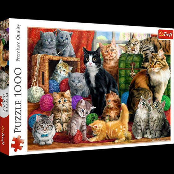 Trefl Puzzle 1000 Kocie spotkanie