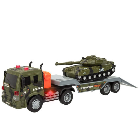 CB GAMES Military Portacoches Toy With Speed ??& Go Light And Sound Truck