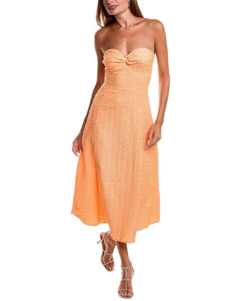 Jl Luxe Midi Dress Women's Orange L