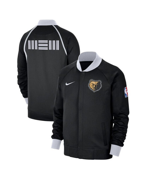 Men's Black Memphis Grizzlies 2023/24 City Edition Authentic Showtime Performance Raglan Full-Zip Jacket