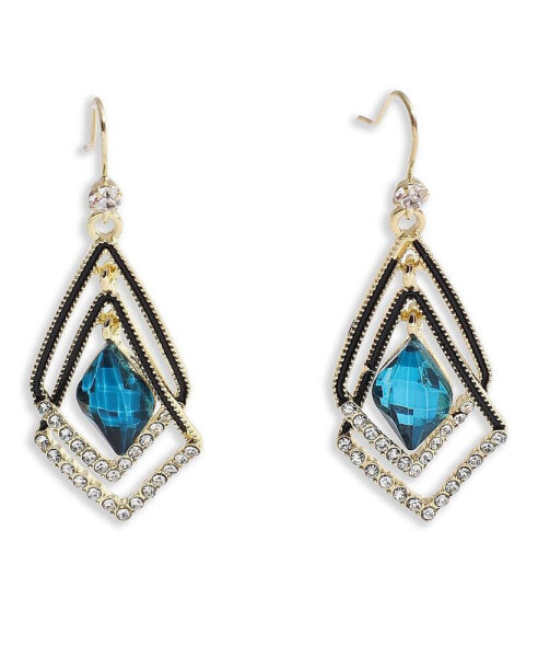 Women's Rhombus Drop Earrings