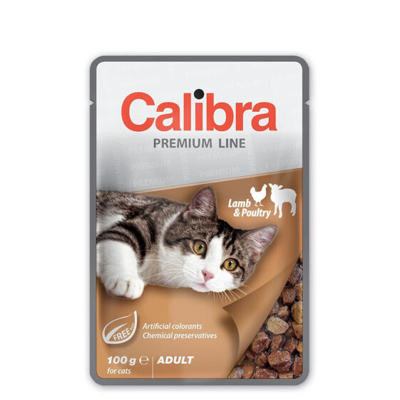 CALIBRA Pouch Adult Lamb Chicken Box 24x100g Wet Cat Food