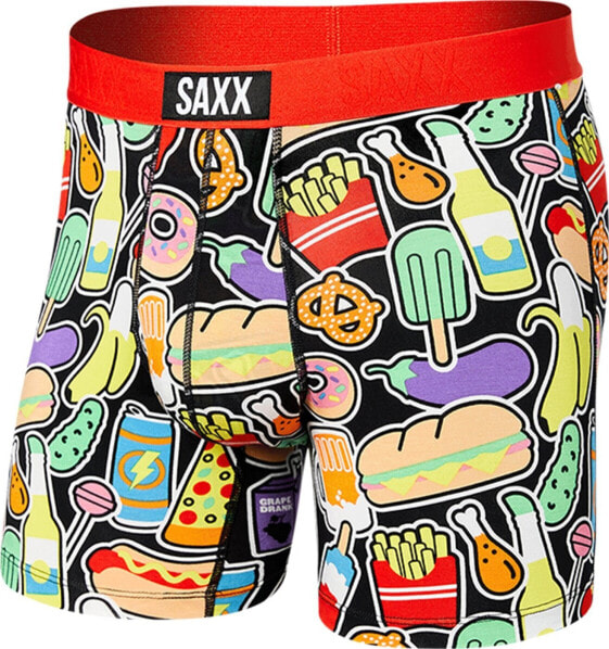 SAXX Bokserki męskie szybkoschnące SAXX VIBE Boxer Brief Fast Food M