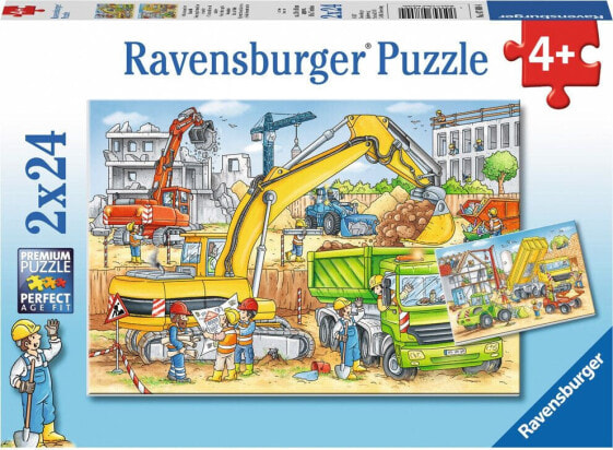 Ravensburger Puzzle 2x24 Na budowie (078004)