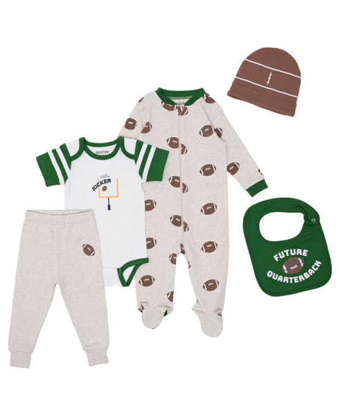 Baby Boys Football Layette 5 Piece Set