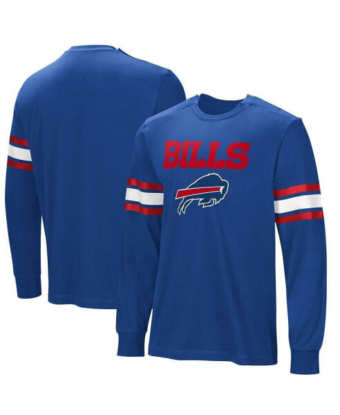 Men's Royal Buffalo Bills Hands Off Long Sleeve Adaptive T-shirt