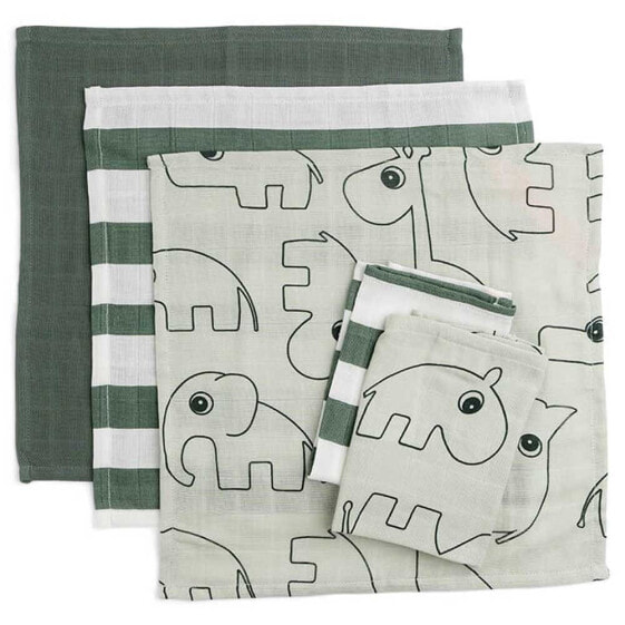 DONE BY DEER Cloth Wipes 5 Pack Gots Deer Friends