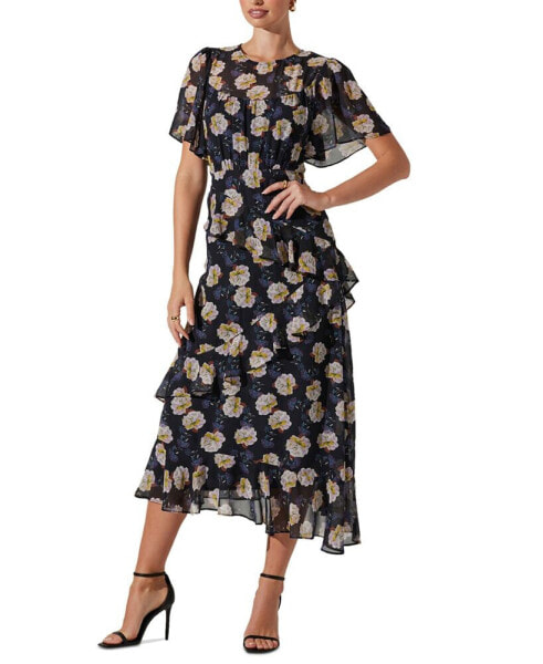 Women's Floramae Floral Ruffle-Trim Midi Dress