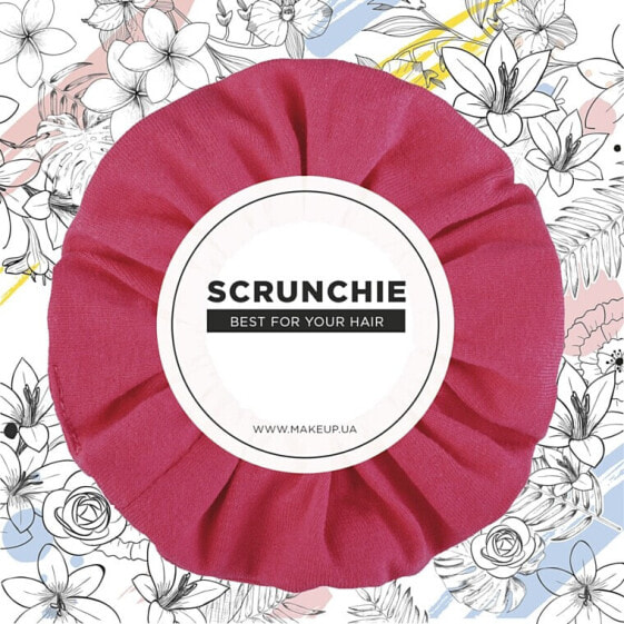 Scrunchie-Haargummi aus Trikotage in Korallenrot Knit Classic