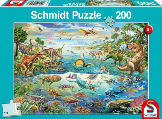 Schmidt Spiele Puzzle 200 Świat dinozaurów G3