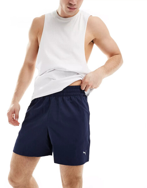 Puma Training woven 5 inch shorts in navy