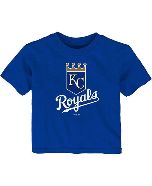 Infant Boys and Girls Royal Kansas City Royals Team Primary Logo T-shirt