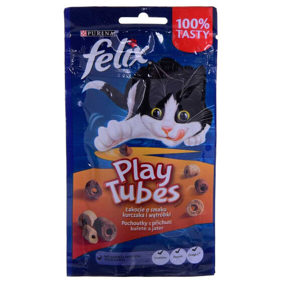 FELIX Play Tubes Chicken Liver 50g Wet Cat Food