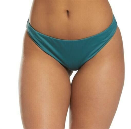 The Bikini Lab 243036 Womens Hipster Bottom Swimwear Dark Teal Size Medium