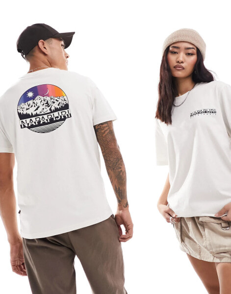 Napapijri Lahni Unisex t-shirt in off white