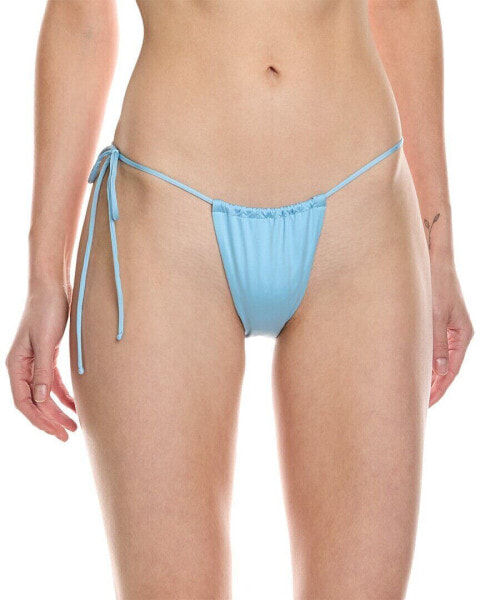 Monica Hansen Beachwear Money Maker Side Tie String Bikini Bottom Women's Blue S