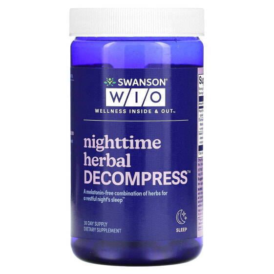 Nighttime Herbal Decompress, 30 Capsules